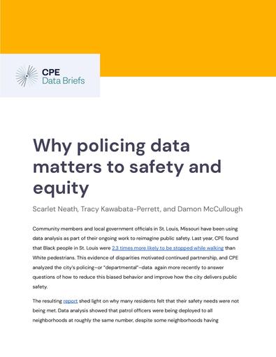 DATA BRIEF: Putting Policing Data to Work